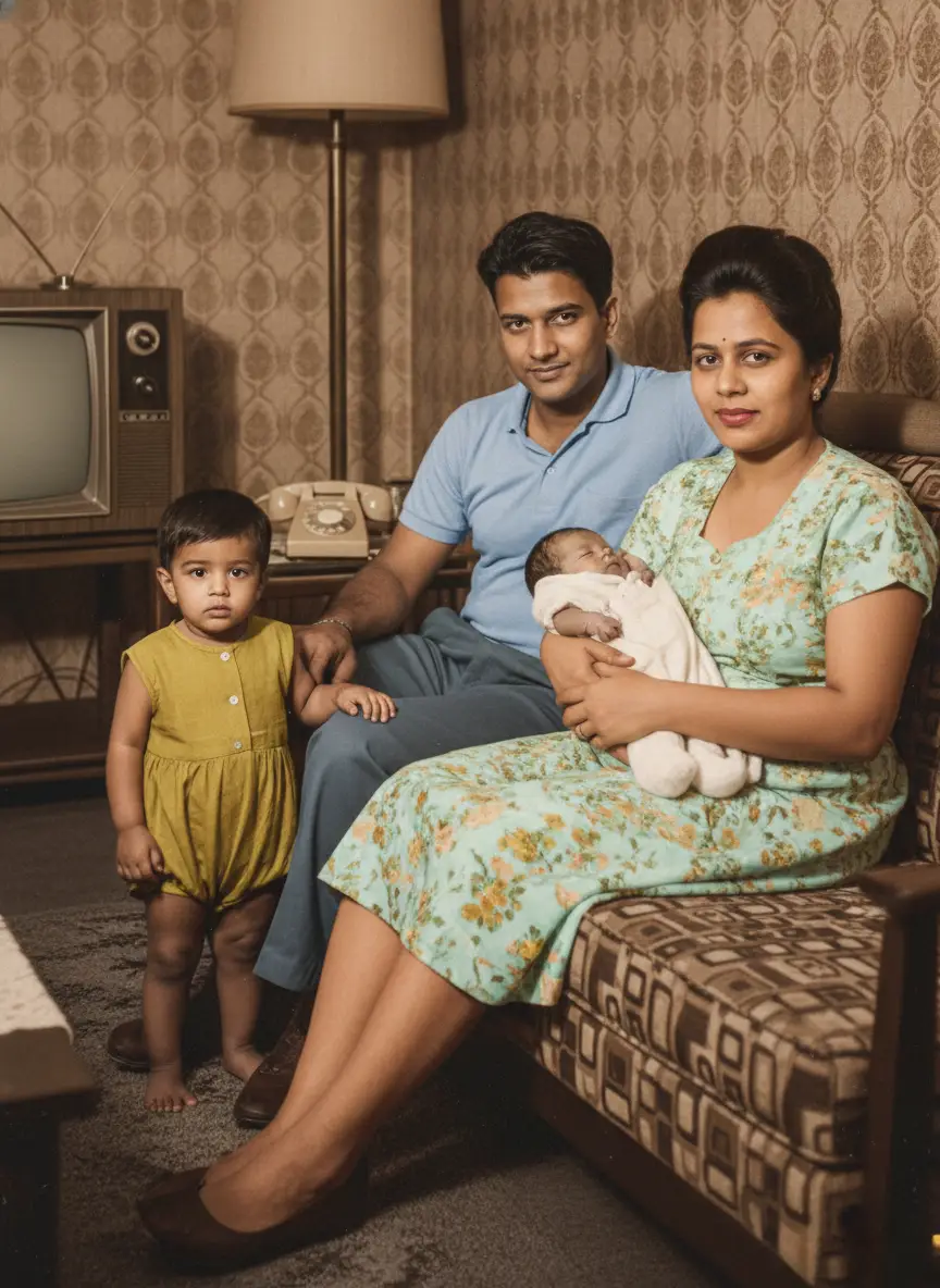 Restored and colorized photo